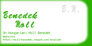 benedek moll business card